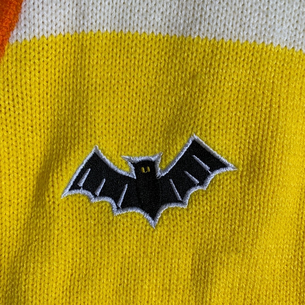 Disney Mickey Mouse Halloween Candy Corn Stripe Open Cardigan - Picture 5 of 7